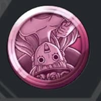 Pink Halloween Perona medal artwork