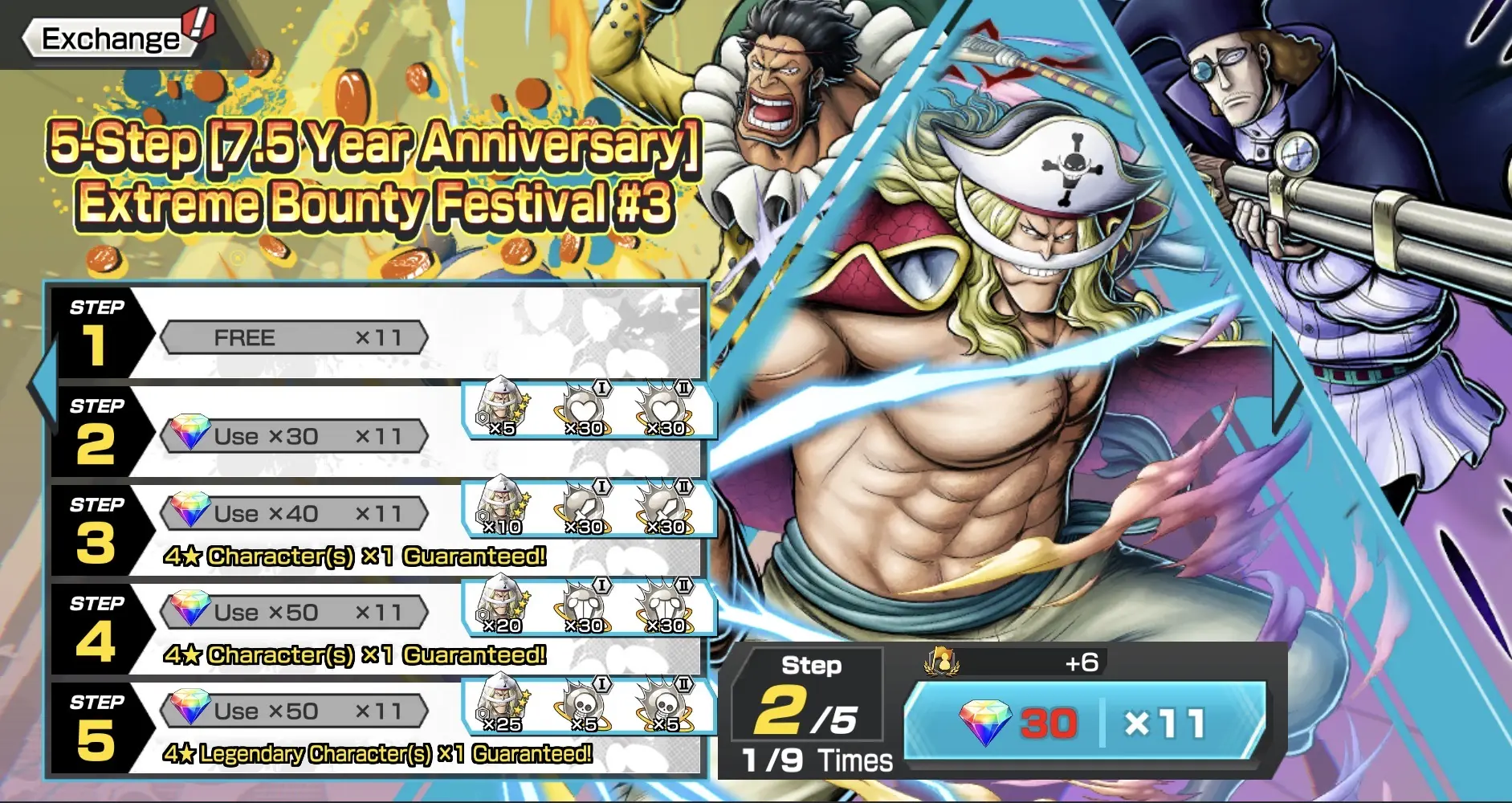 EX Whitebeard Rivival banner